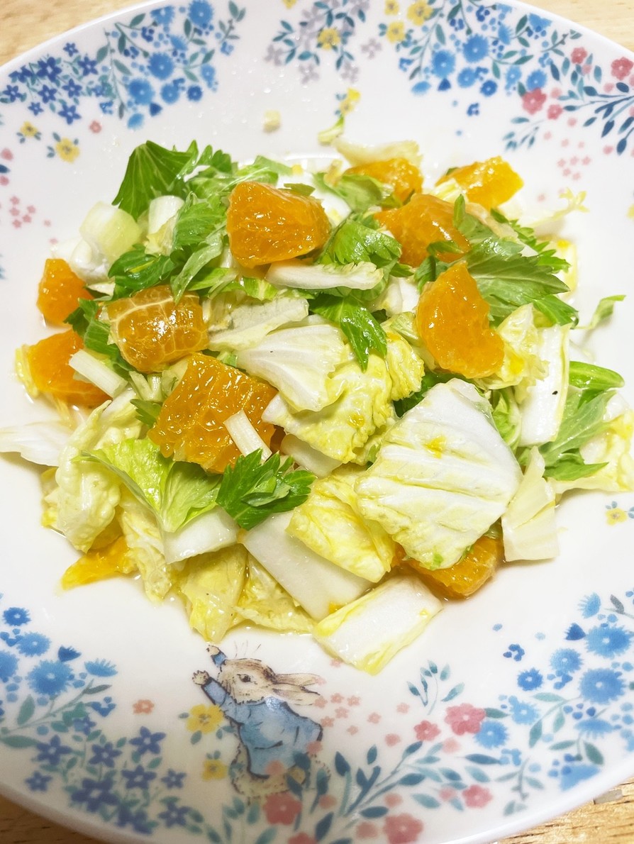 \白菜とみかんのセロリサラダ/の画像