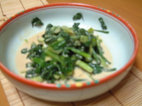 わけぎの酢味噌マヨあえ