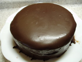 ♪牛乳で!チョコレートガナッシュケーキ♪