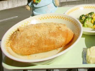 【学校給食】きなこ揚げパンの写真