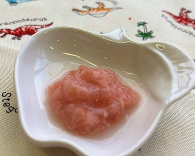 【離乳食】5か月から　白身魚のトマト煮の写真