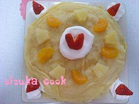 簡単✿クレープケーキ