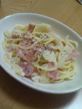 濃厚!!ポテトクリームパスタ