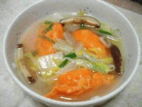 キムチ入り水餃子
