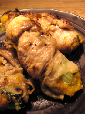 フルーティーなかぼちゃの肉巻き