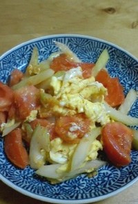 トマトとセロリの卵炒め　　～洋風～