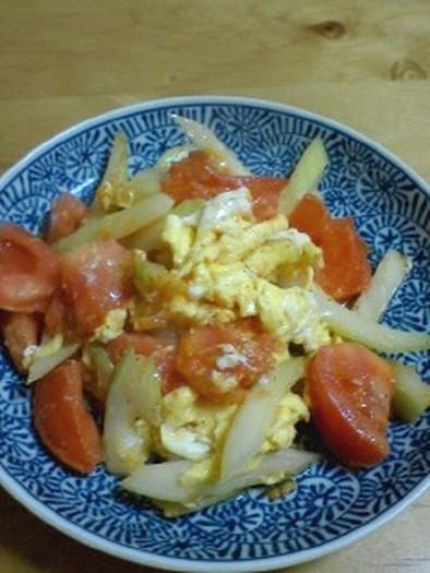 トマトとセロリの卵炒め　　～洋風～の写真