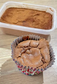 生)チョコムース　焼)チョコスフレケーキ