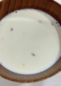 冷製ミルク納豆スープ