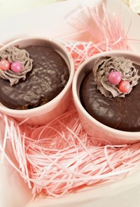 バレンタインに♡チョコパイ簡単プチケーキ