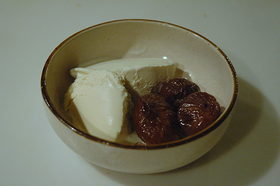 イチジクのワイン煮&バニラクリーム