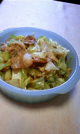 豚きゃべつマヨ炒め