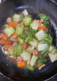 お弁当用白菜の野菜炒め