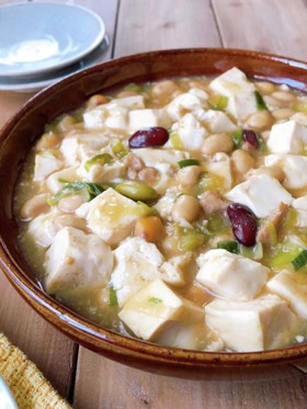 水煮大豆①麻婆豆腐ビーンズ