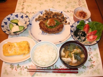 高野豆腐でヘルシーハンバーグの写真
