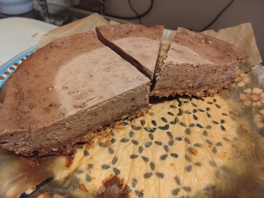 ホットクックみっちり生チョコチーズケーキの画像