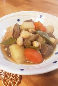 給食の「五目豆」♡大豆と野菜で栄養満点