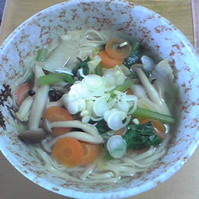 野菜たっぷり簡単おやつ麺
