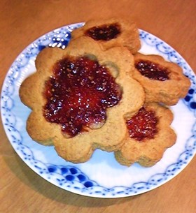春★イチゴジャムおからくっき~★