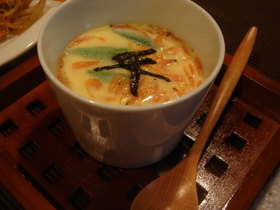 干し海老の簡単茶碗蒸し