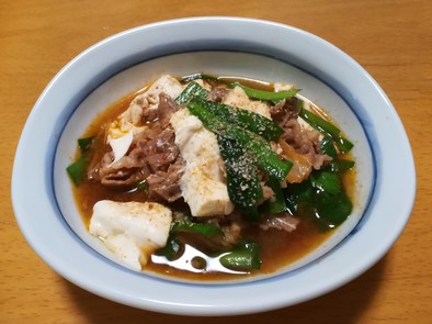 【簡単】豚キムチ豆腐の写真