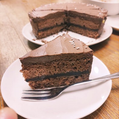 ふわふわ生チョコサンドケーキの写真