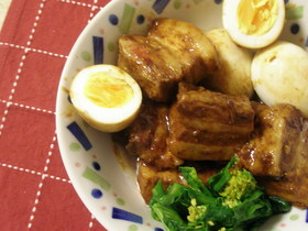 豚バラの味噌角煮☆圧力鍋で短時間