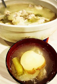 手羽元スープのおいしいタッカンマリ風の鍋