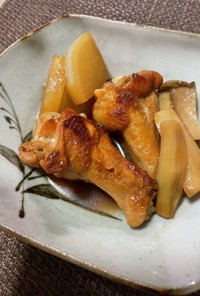 鶏手羽と大根のジンジャーエール煮