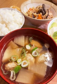 大根と鶏団子スープ（懐かしい母の味）