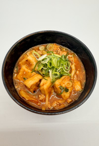 生麸の味噌キムチスープ