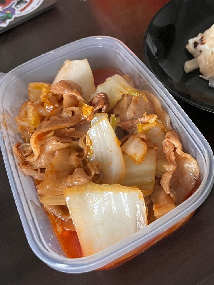 中華風！白菜と豚肉のピリ辛炒めの画像