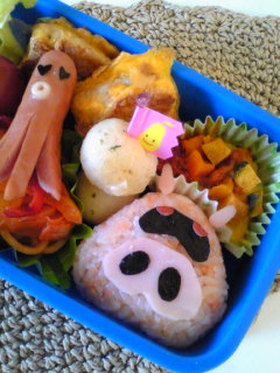 簡単キャラ弁☆おだてブタ
