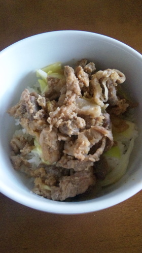 おろし玉ねぎの豚丼