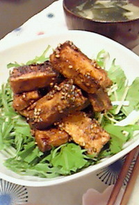 高野豆腐の甘辛照り焼き