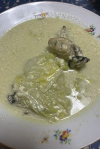 牡蠣と白菜のクリームシチュー