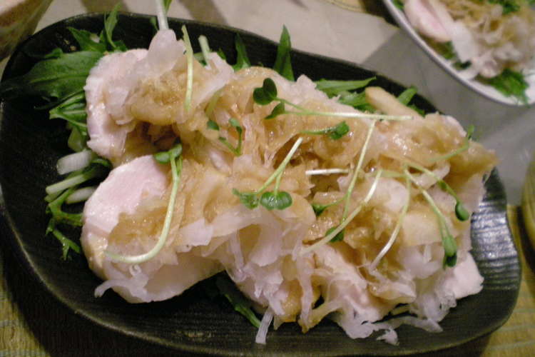 大好きな鶏ハムで わさび醤油風味 レシピ 作り方 By Mi Kitchen クックパッド