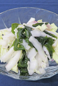 わかめと白菜の海藻サラダ