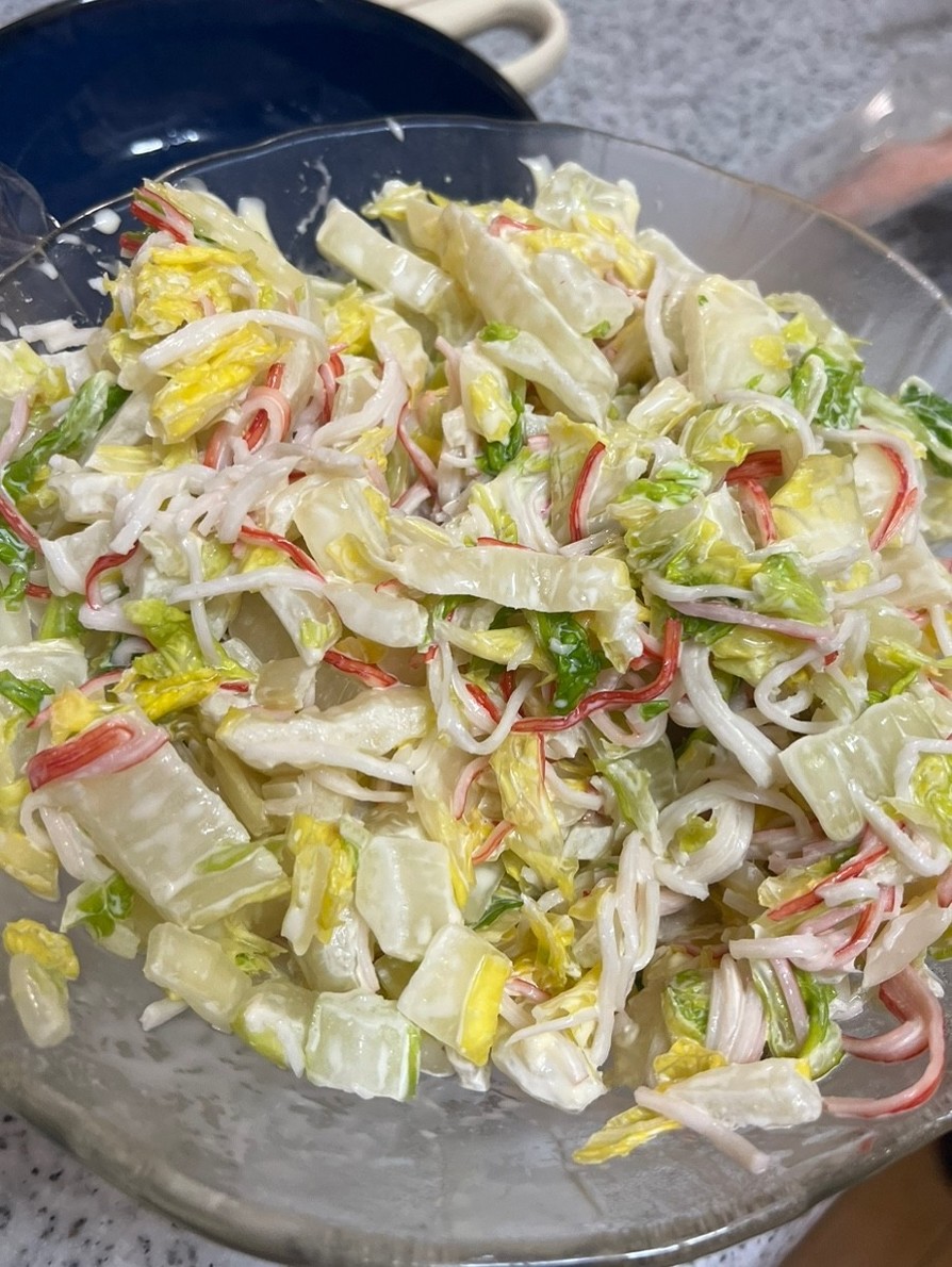 白菜とカニカマのサラダの画像