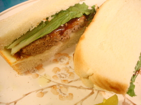 すっごく簡単♪バーガーサンド