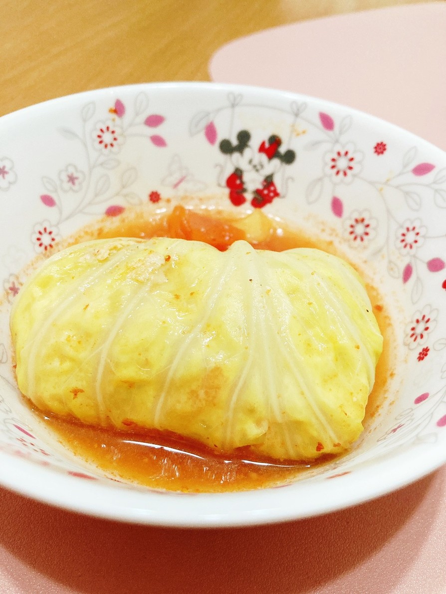 豆腐と塩麹！林檎トマト鶏肉ロールキャベツの画像