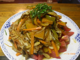 節電レシピ♪夏野菜た~っぷり焼肉マリネ