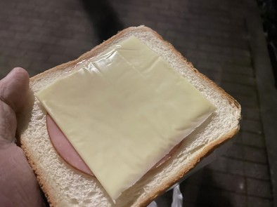 Xで超話題のハムチーズ食パン！！の写真