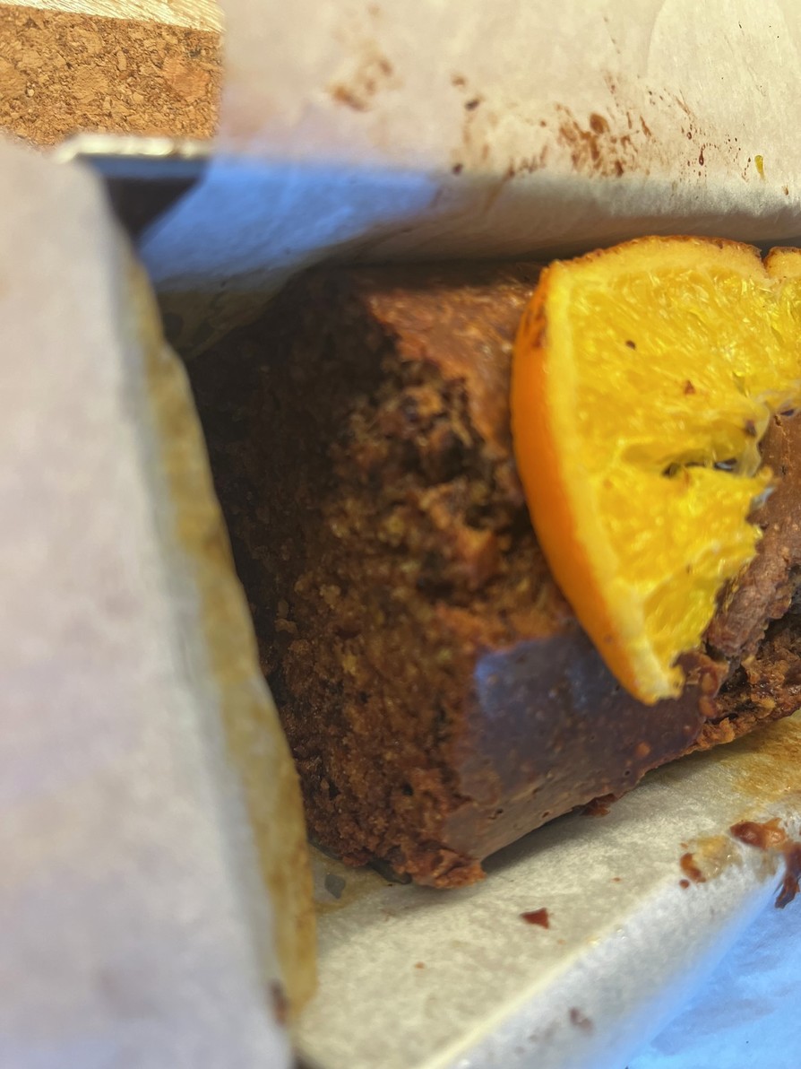 オレンジチョコレートパウンドケーキの画像
