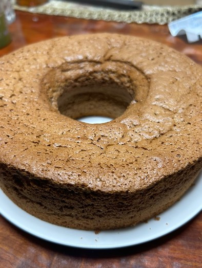チョコシフォンケーキの写真
