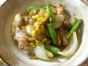 15分で作る鶏肉と玉ねぎとお豆の塩煮込み