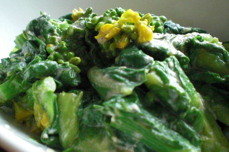 まろやかな 菜の花の和え物 レシピ 作り方 By ちえぶう クックパッド