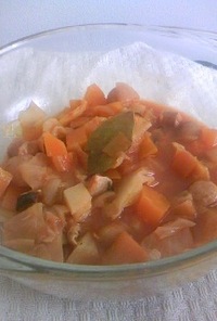 トマトジュースで簡単野菜スープ煮込み