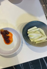久世服の韓国風味噌だれで超簡単おつまみ！