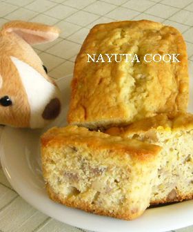 バナナとくるみのパウンドケーキ